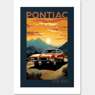 Timeless Thrills: The 1969 Pontiac GTO Tribute Design Posters and Art